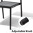 Cyanni 10 - Person 94.5'' L Outdoor Dining Set with Umbrella Hole-714134022
