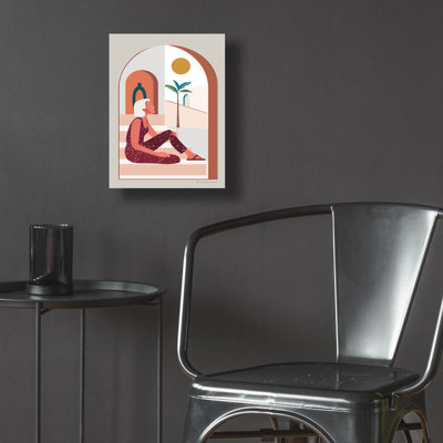  «Luxe Traveller 1» par Omar Escalante, art mural en verre acrylique, 12 po x 16 po