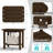 3-Piece Outdoor HDPE Adirondack Seating Set – 2 Foldable Patio Chairs With Cup Holders & 2-Tier End Table, All-Weather Poly Lumber Furniture For Porch, Backyard, Deck & Pool Area-1901479306