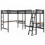 Lit mezzanine simple en métal sans sommier - robuste et polyvalent pour la chambre à coucher