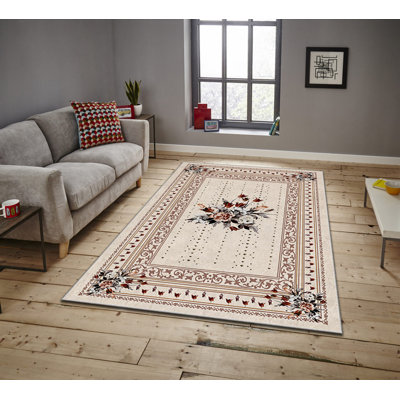Luxurious Area Rug, 100% Polyester, 5.9 x 9.2 Feet | 740 g/m² Weight, Non-Slip Felt Dot Underside, Easy Clean Velvet Fabric, 0.08 in Pile Height | Machine Washable, Perfect for Living Room & Bedroom Décor