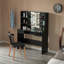 Coiffeuse moderne en bois massif avec miroir-1084881423