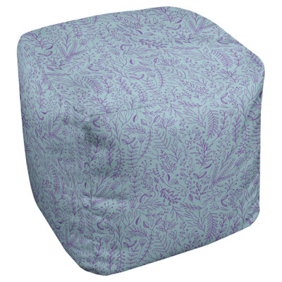 Repose-pieds cubique à motif floral ditsy Avicia
