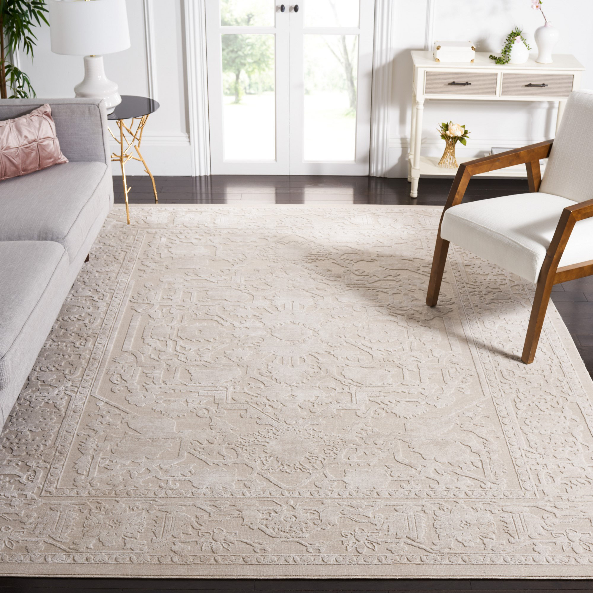 Laurel Foundry Modern Farmhouse Cinderford Stripe Flatweave Performance  Ivory Machine Washable Area Rug & Reviews