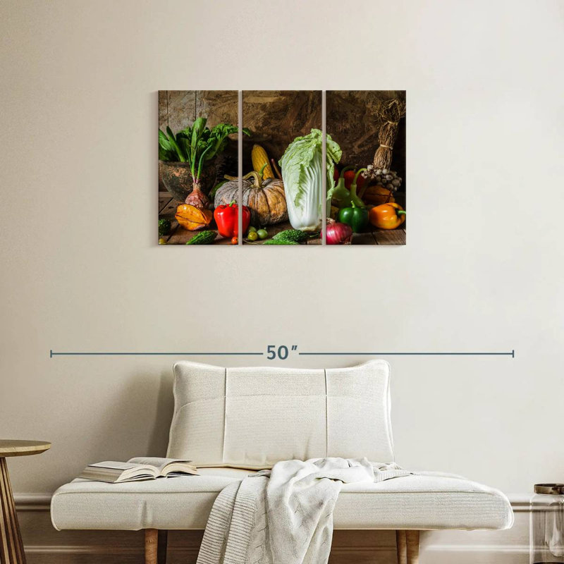 Yarlin Vegetables, 20" H x 33" W