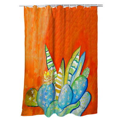 Rideau de douche simple cactus iii