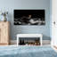 Nautique et plage Starlit Night Boat sur la mer orageuse avec lanterne-77437179