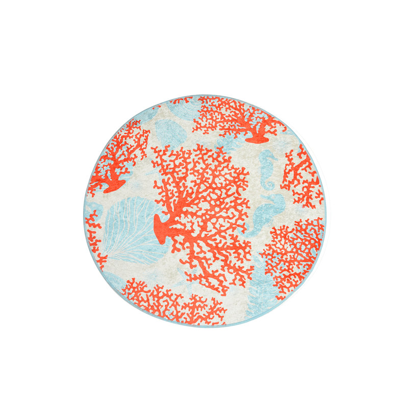 Round Hatolina Shag 100cm X 100cm Area Rug