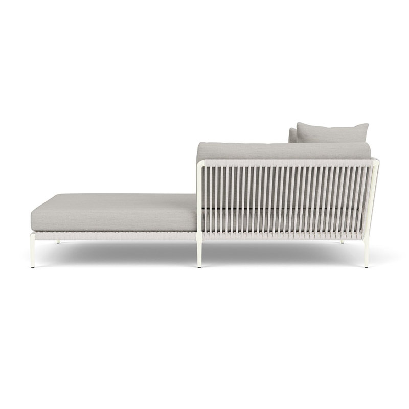 Otti Right Arm Sectional Chaise, Bone, Whitesands
