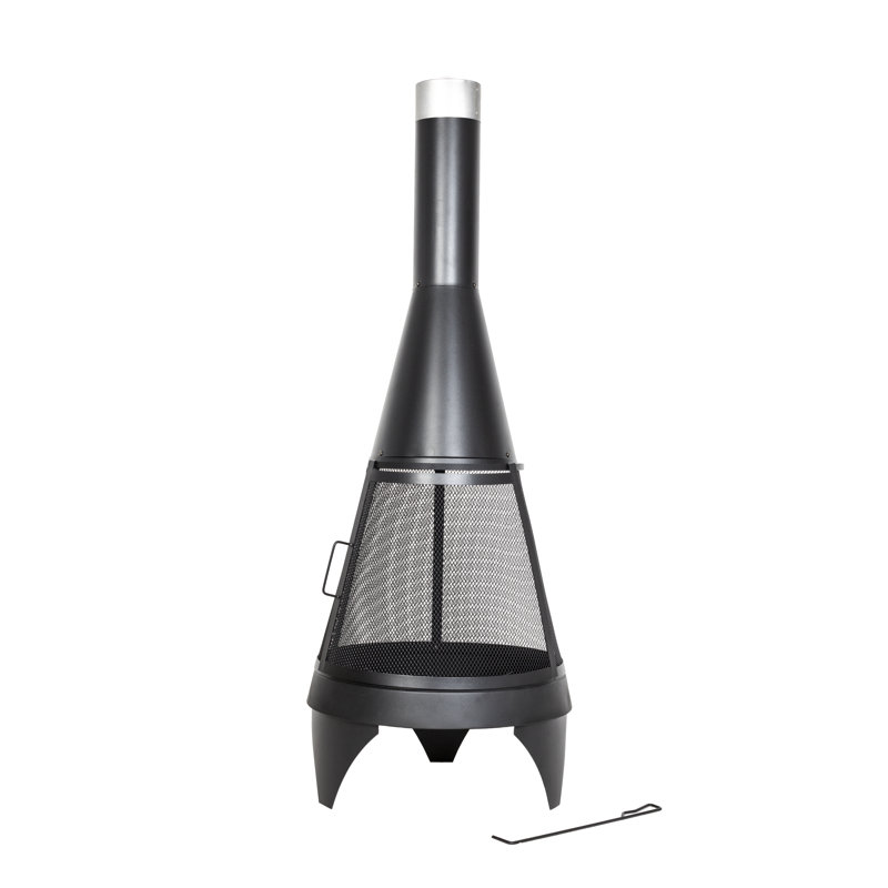 La Hacienda Mesh Colorado Steel Chimena, 160cm H x 60cm W x 60cm D