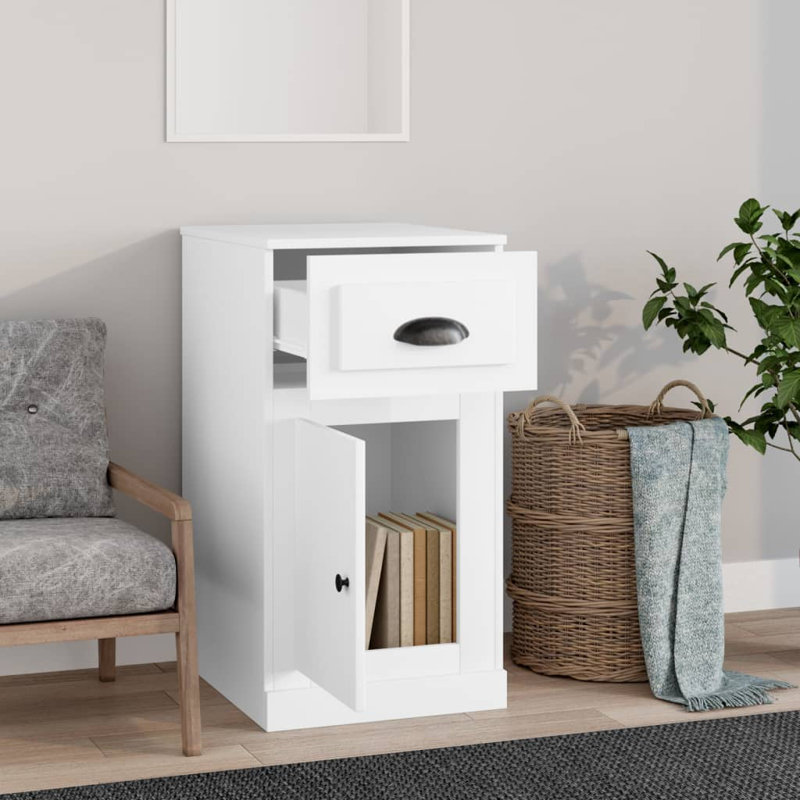 Lauchlen 1 - Door Accent Cabinet, White
