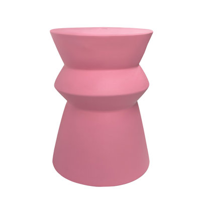 Dopamine colored ceramic stool by Wrought Studio