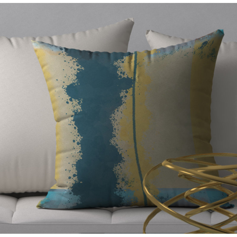 Housse de coussin décorative carrée raffinée et encastrée, 20 po x 20 po