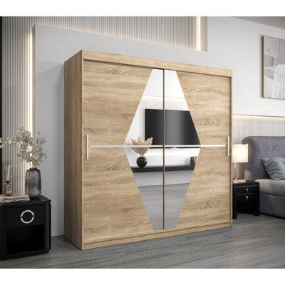 Aleksanteri 2 Door Manufactured Wood Wardrobe