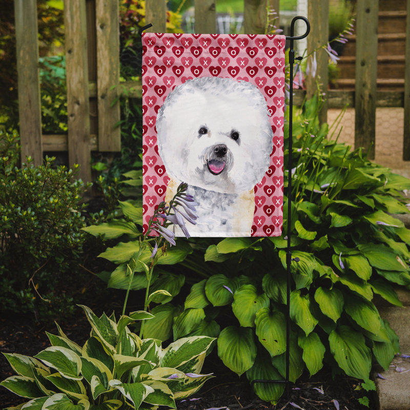 Drapeau de jardin Varastad, Bichon frisé