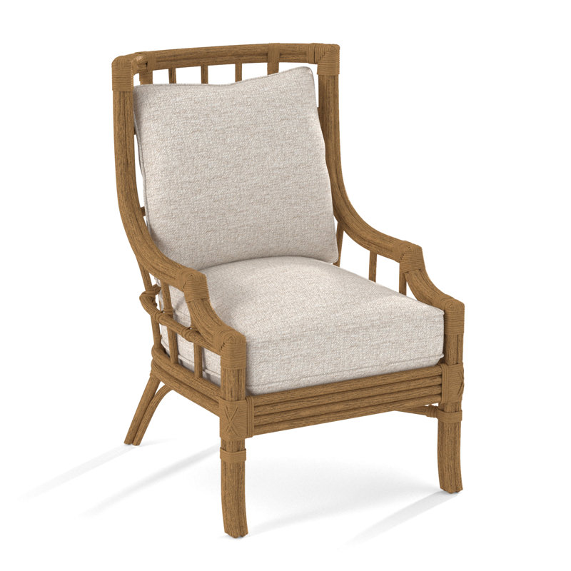 Seville Armchair, Snow Crypton Performance; 0884-91, Antique Frost White