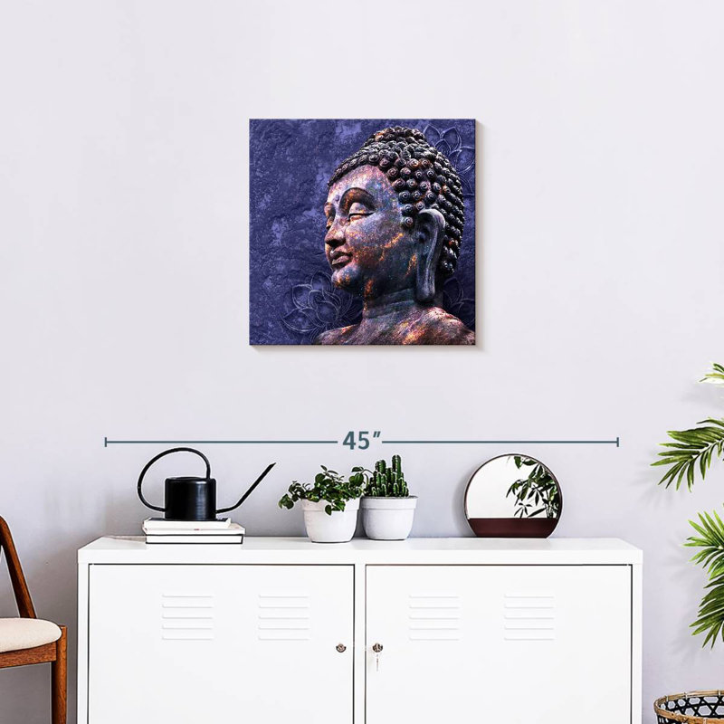 Javetta Lord Buddha Head, 20" H x 20" W