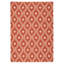 Tapis intérieur / extérieur rouge / ivoire à motif géométrique Bertran-19765862