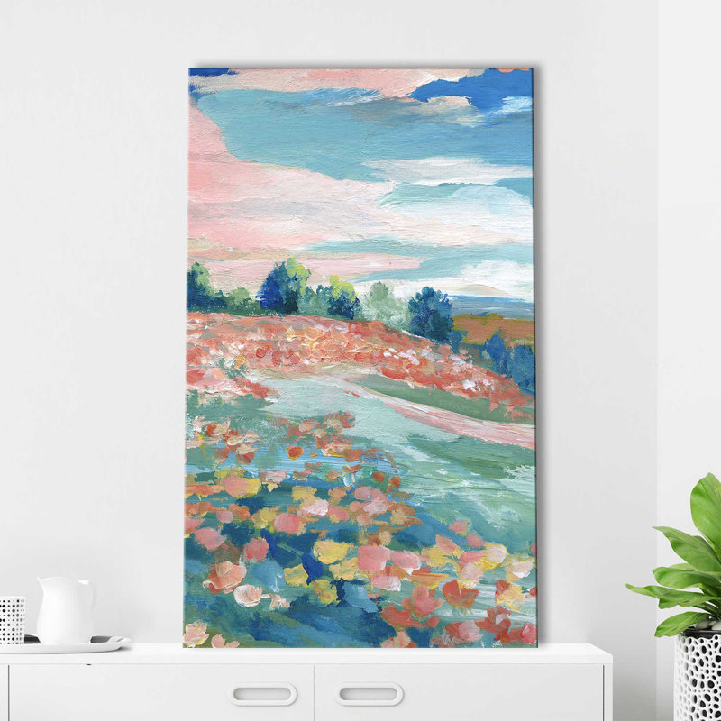 Vue pastorale par Nan - Peinture, H 30 po x l 18 po