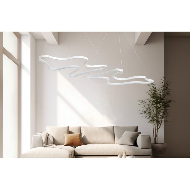 Chidalu LED Chandelier, White
