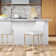 Forsyth Upholstered Counter Stool with Metal Frame