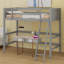 Lit mezzanine en bois avec échelle-1867699107