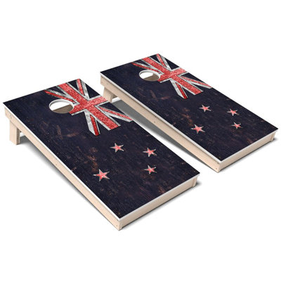 Ensemble de planches de cornhole composites toutes saisons International Flag New Zealand