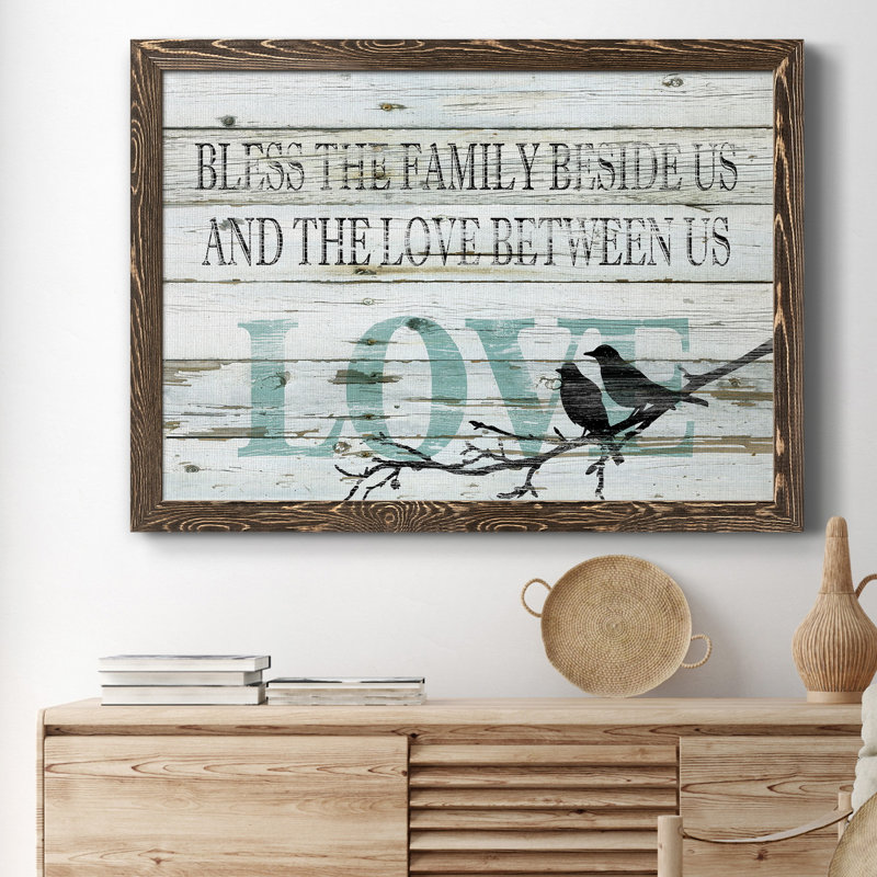 Amour entre nous - Impression sur toile, Noyer, H 37,5 po x l 27,5 po x P 1,5 po