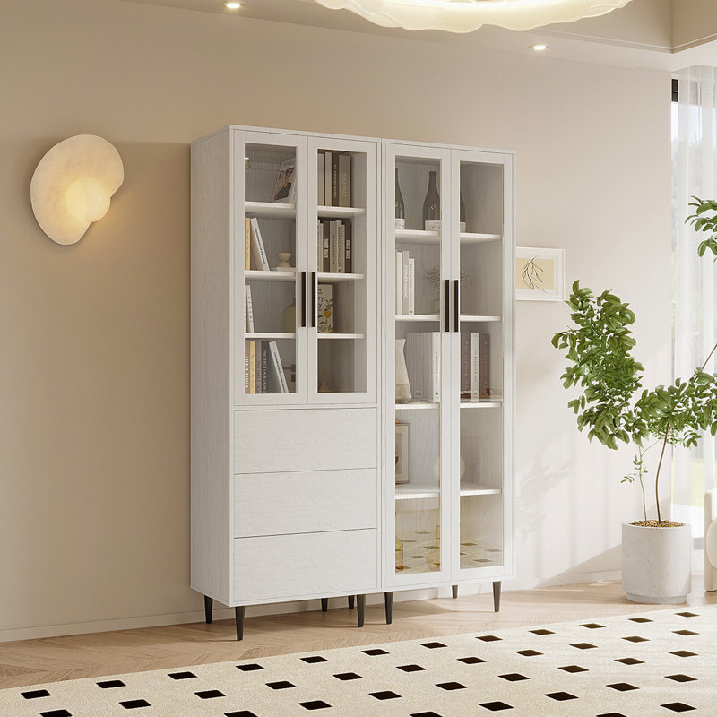 Wilma 47.6" W Book Cabinet Storage Bookcase