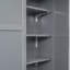 Full Size Loft Bed With Wardrobe,Desk And Shelves-1476824703