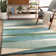 Ayeln Hand-Tufted Geometric Cream/Dark Green/Teal Area Rug