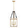 Monroe 3 - Light Lantern Rectangle Chandelier