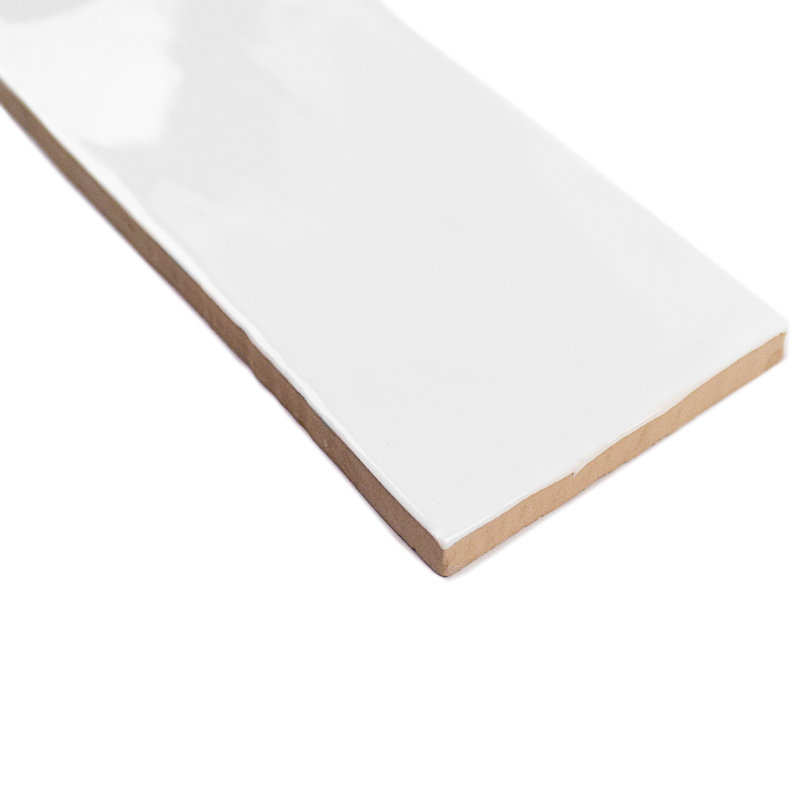 Carreau de mur de métro en céramique polie 3 po x 12 po Barcelona (10,76 pieds carrés / caisse), Blanc