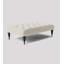 Alyana Rectangle Ottoman Bench with Wooden Legs- Naples Chesterfield Upholstered Footstool-109666013-110583334