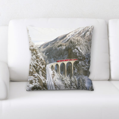 Microsuede Reversible Throw Pillow