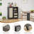 Rattan Accent Cabinet With Adjustable Shelves-961565639