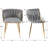 Uresti 17.75'' H Tufted Upholstered Metal Armchair-477132650-515900540