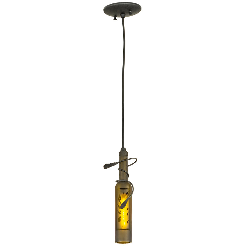 Luminaire suspendu bocal à 1 lumière Tuscan Vineyard
