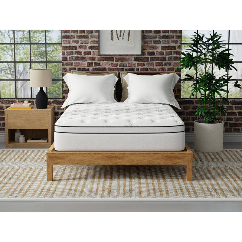 American Bedding SleepCool 14" Hybrid Plush Mattress, Queen