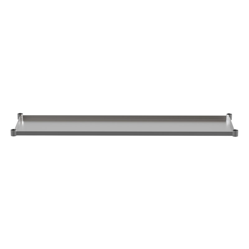 Tablette de restaurant réglable en acier galvanisé pour tables de travail, 30 po x 72 po