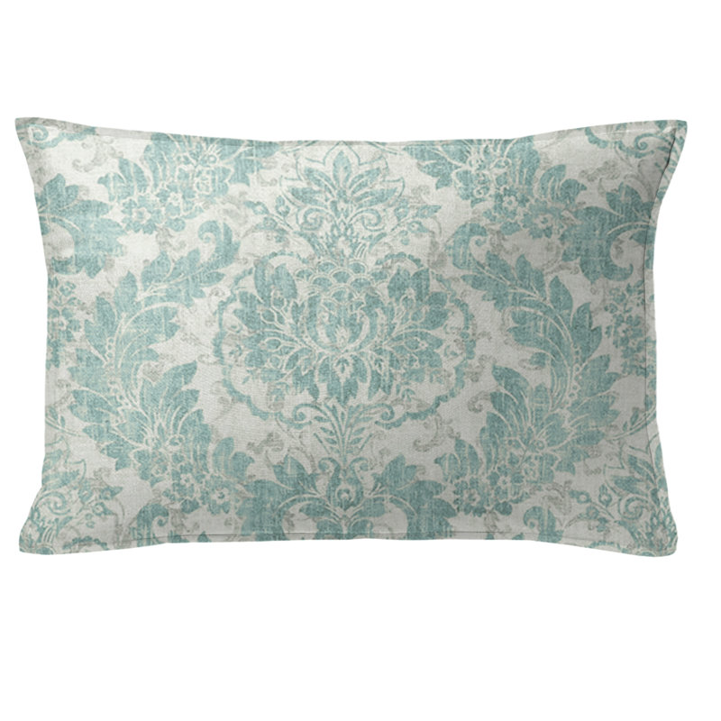 Oreiller oblong 14 x 20 po Bordeau, Brume