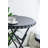 Stowable Side Table and Two Seats - 57.5" x 23.5" x 40" - Black