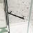 Bathroom Pivot Shower Door With Tempered Glass - Matte Black Design Enclosure 1/4" For Style Enhancement-121157489