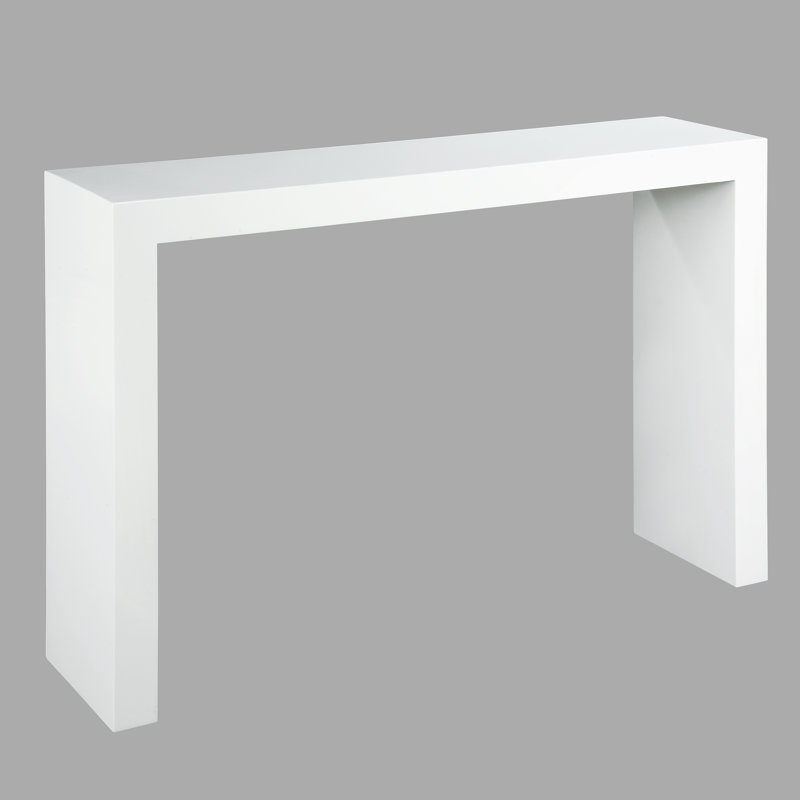 47 in. Console Table, White