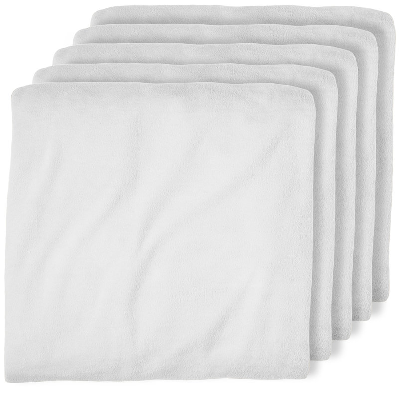 Microfiber Knitted Fitted Sheet, Queen Fitted Sheet, White