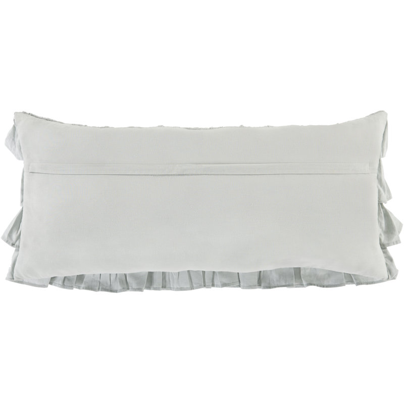  Linen Lumbar Pillow Cover, Ice Blue