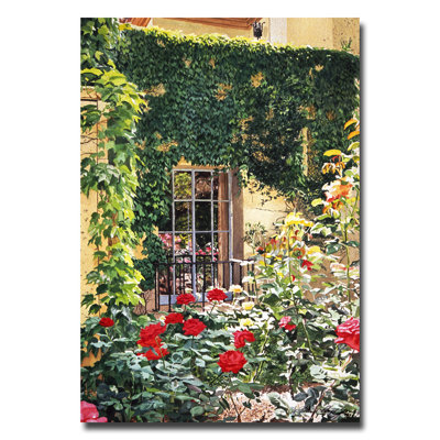 "l’après-midi de rose jardin" par david lloyd’s glover, reproduction d’art sur toile