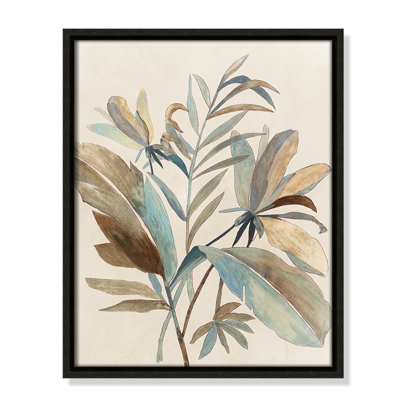 «Vintage Tropics I», art encadré à fond, H 15,5 po x l 12,5 po x P 2 po, Espresso