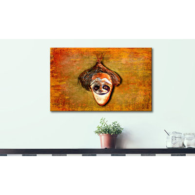 Block Head - Wrapped Canvas Print