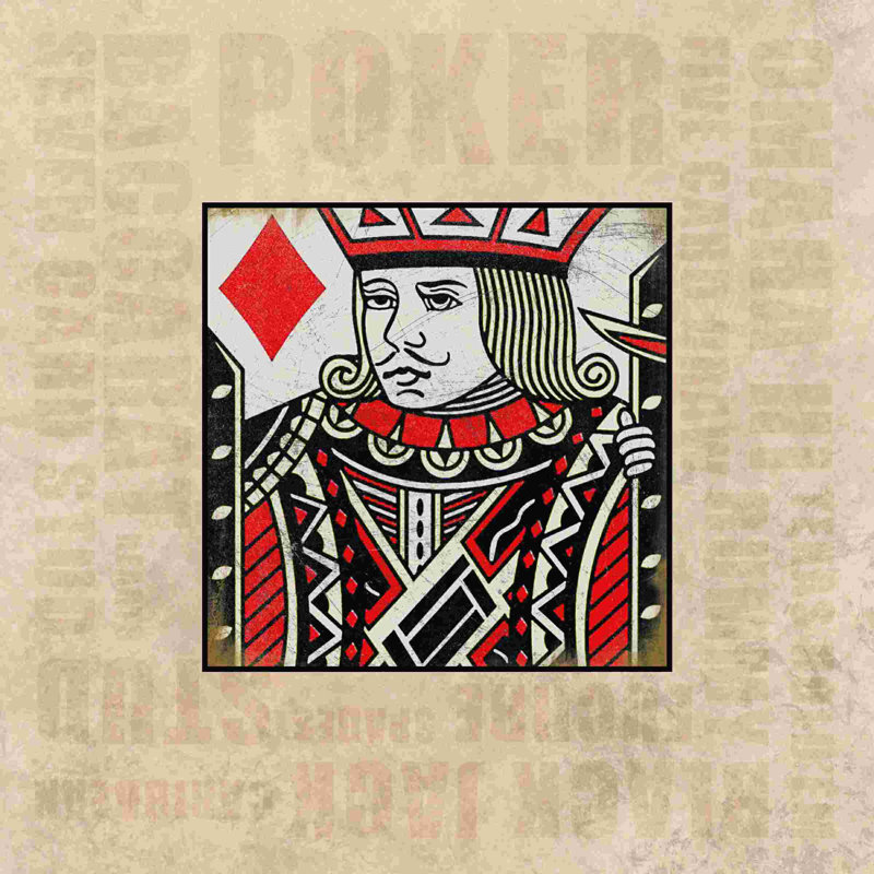 «Casino Royale 3», impression sur toile tendue, L 12 po x H 12 po